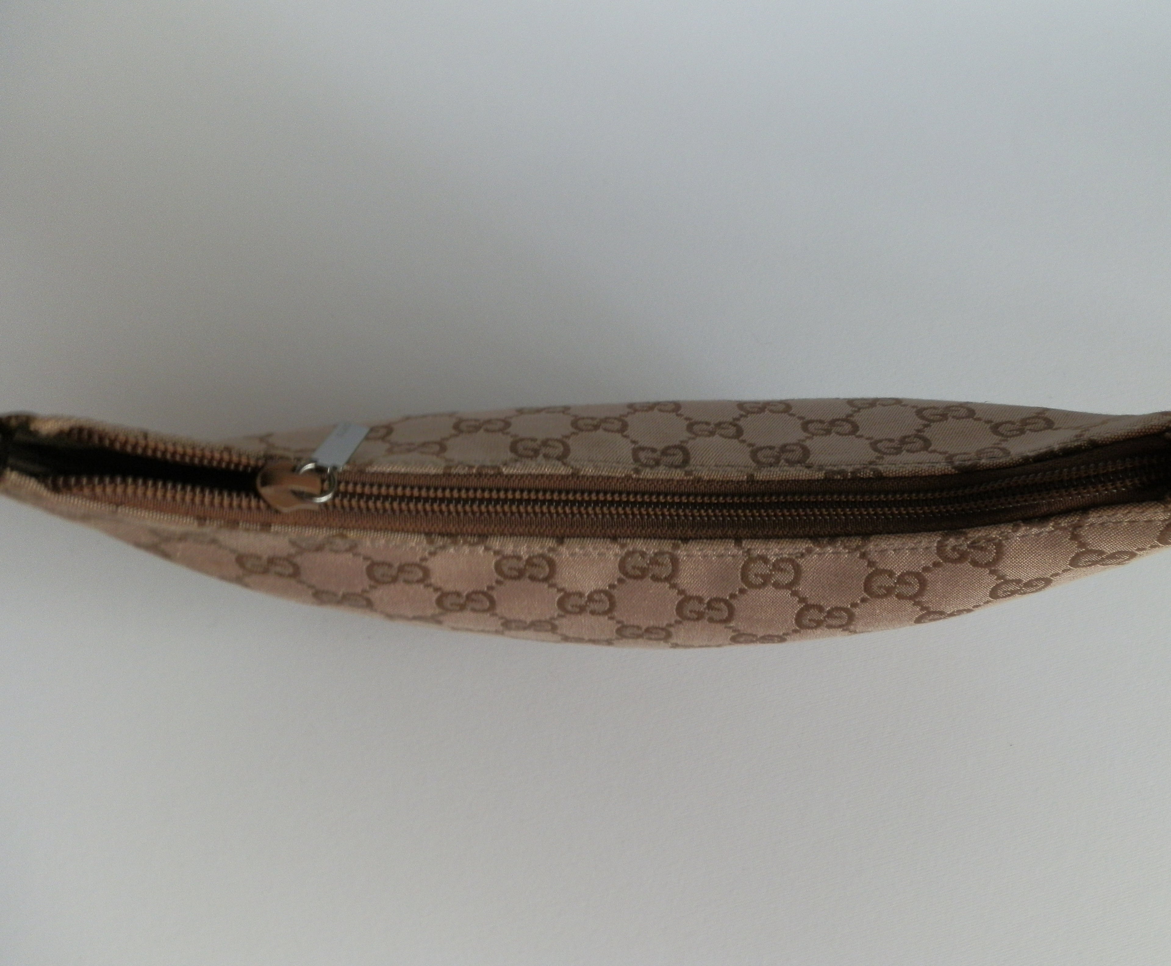 Gucci brown canvas "half moon"