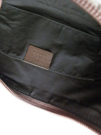 Gucci brown canvas "half moon"