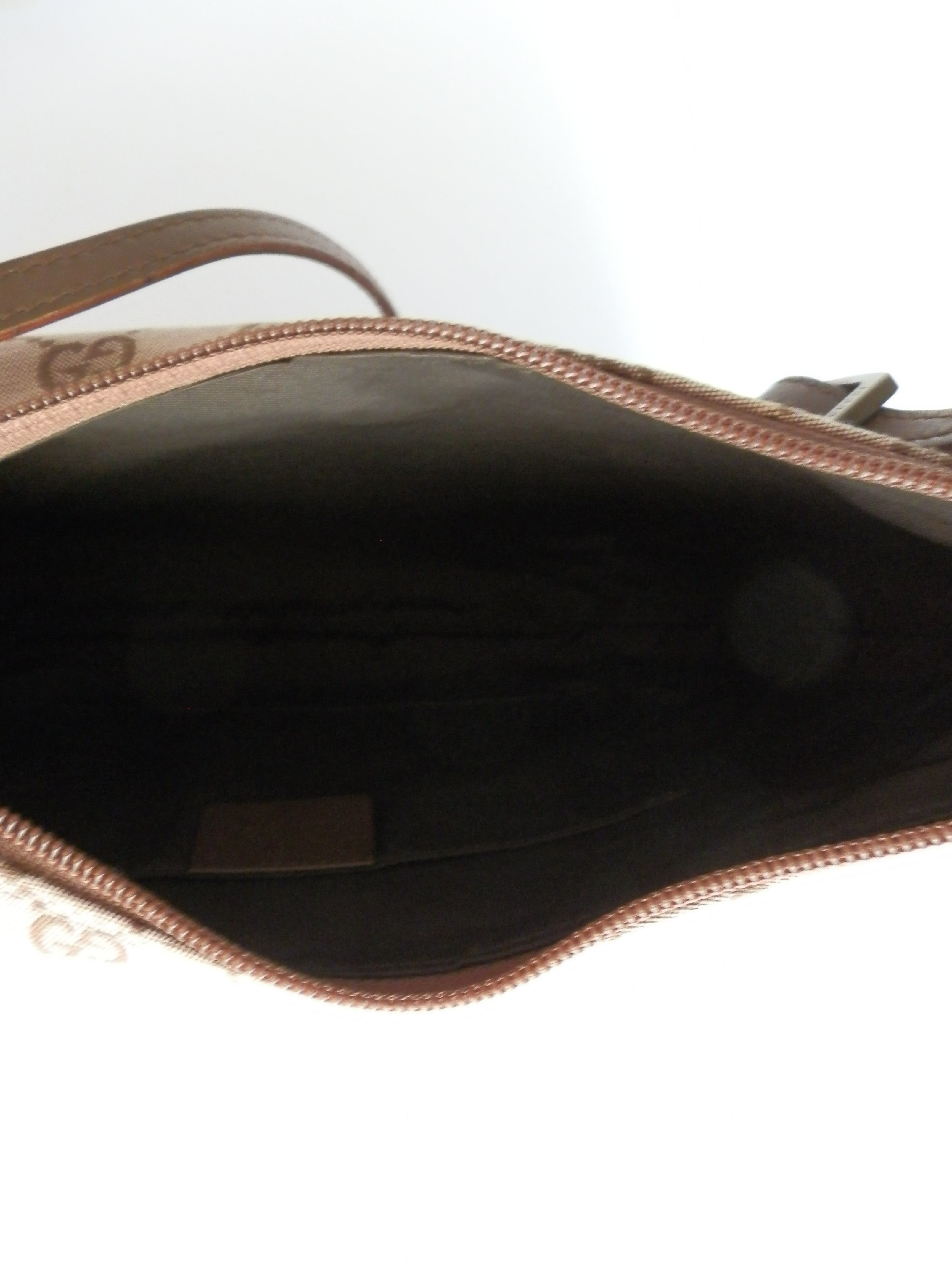 Gucci brown canvas "half moon"