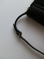 Gucci black pochette bambù