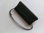 Gucci black pochette bambù