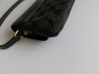 Gucci black pochette bambù