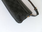 Gucci black pochette bambù