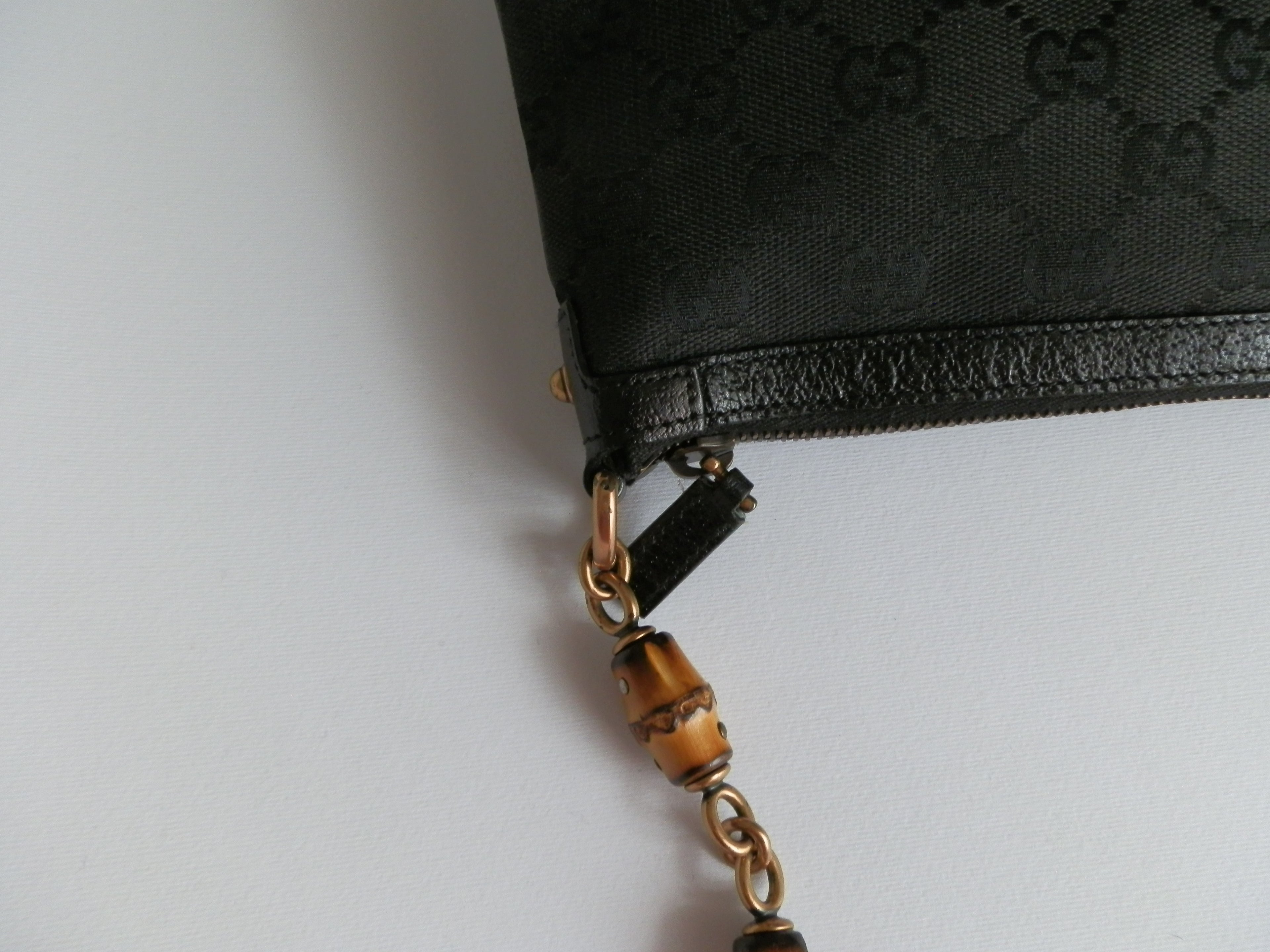 Gucci bambù black shoulder bag