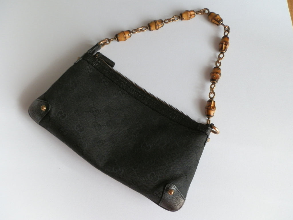 Gucci bambù black shoulder bag