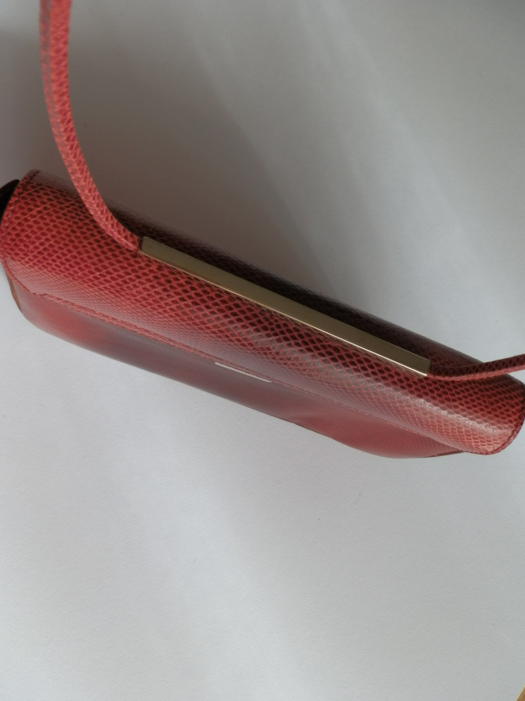 Gucci lizard leather pochette