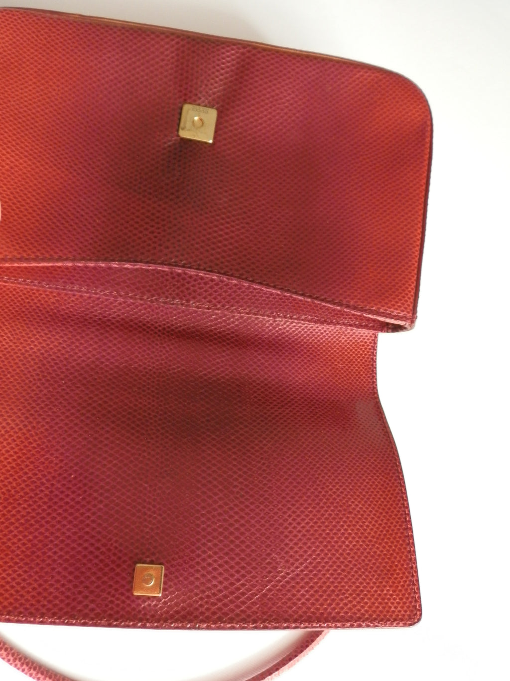 Gucci lizard leather pochette