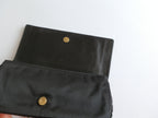Gucci satin and snake leather pochette