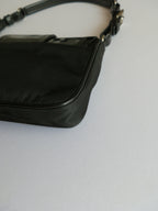 Prada black nylon clutch