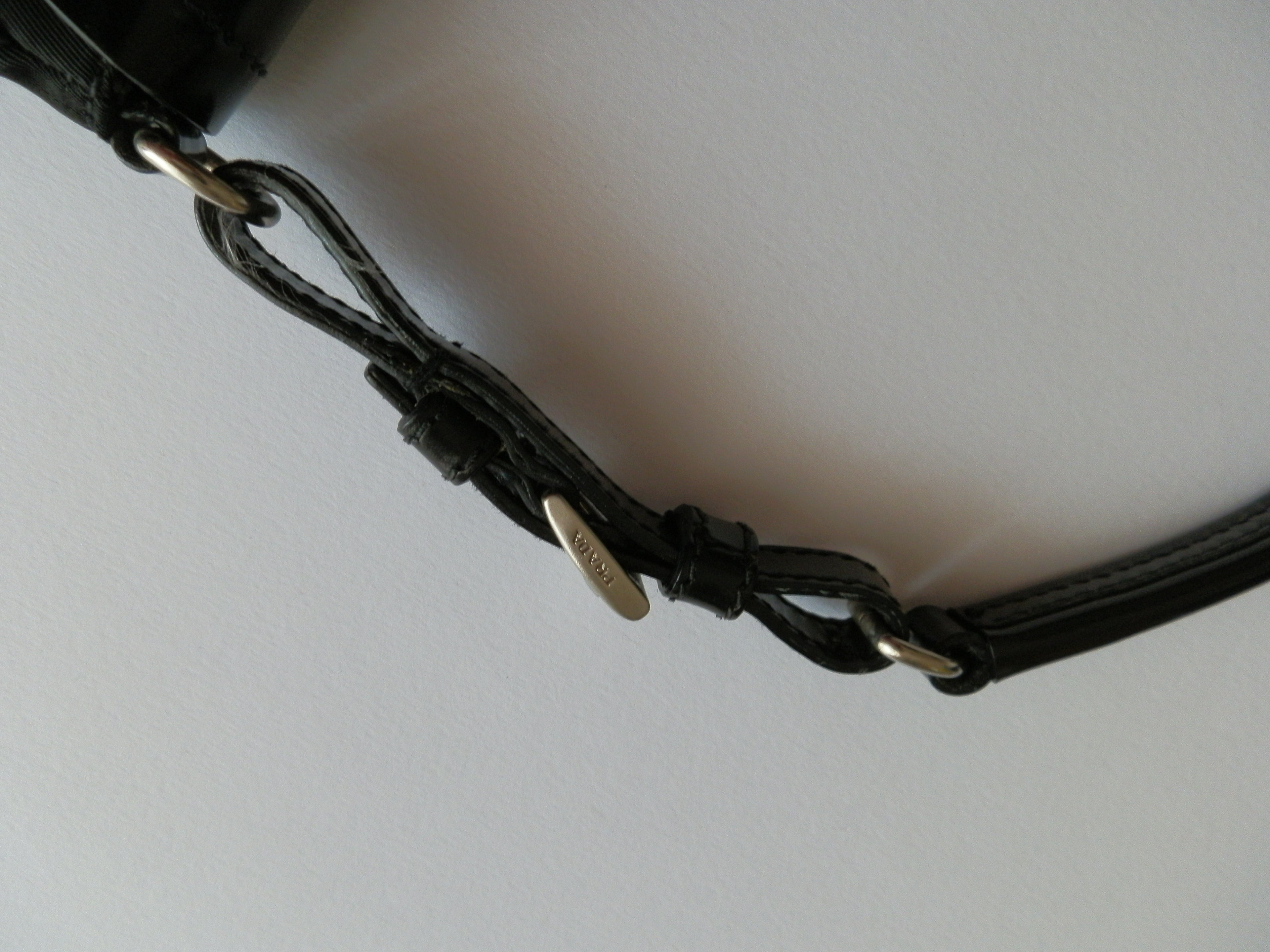 Prada black nylon clutch