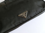 Prada black nylon clutch