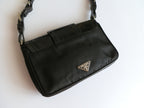 Prada black nylon clutch