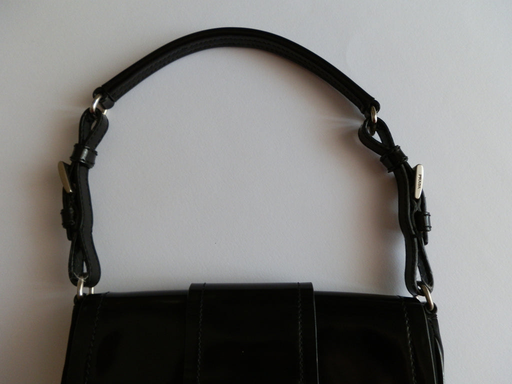 Prada black nylon clutch