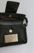 Prada black nylon clutch