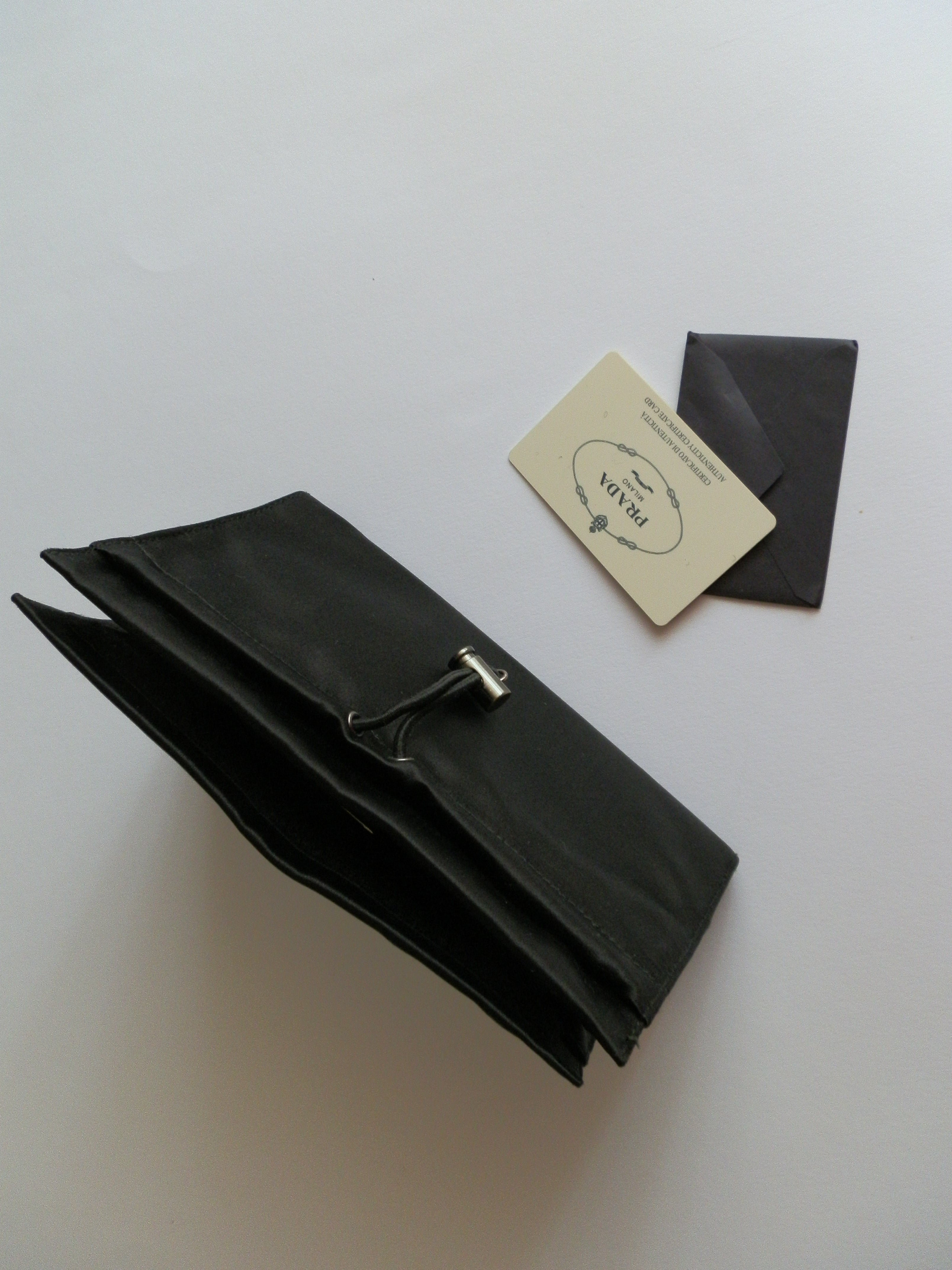 Prada utility satin bag