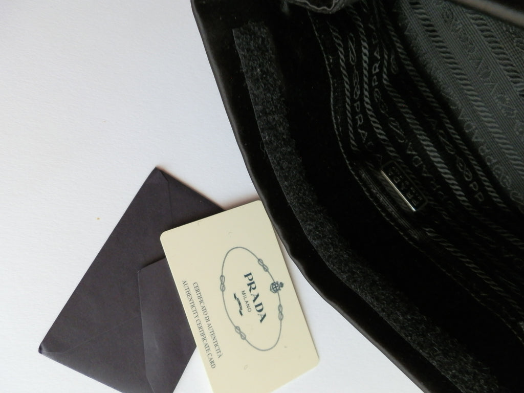 Prada utility satin bag