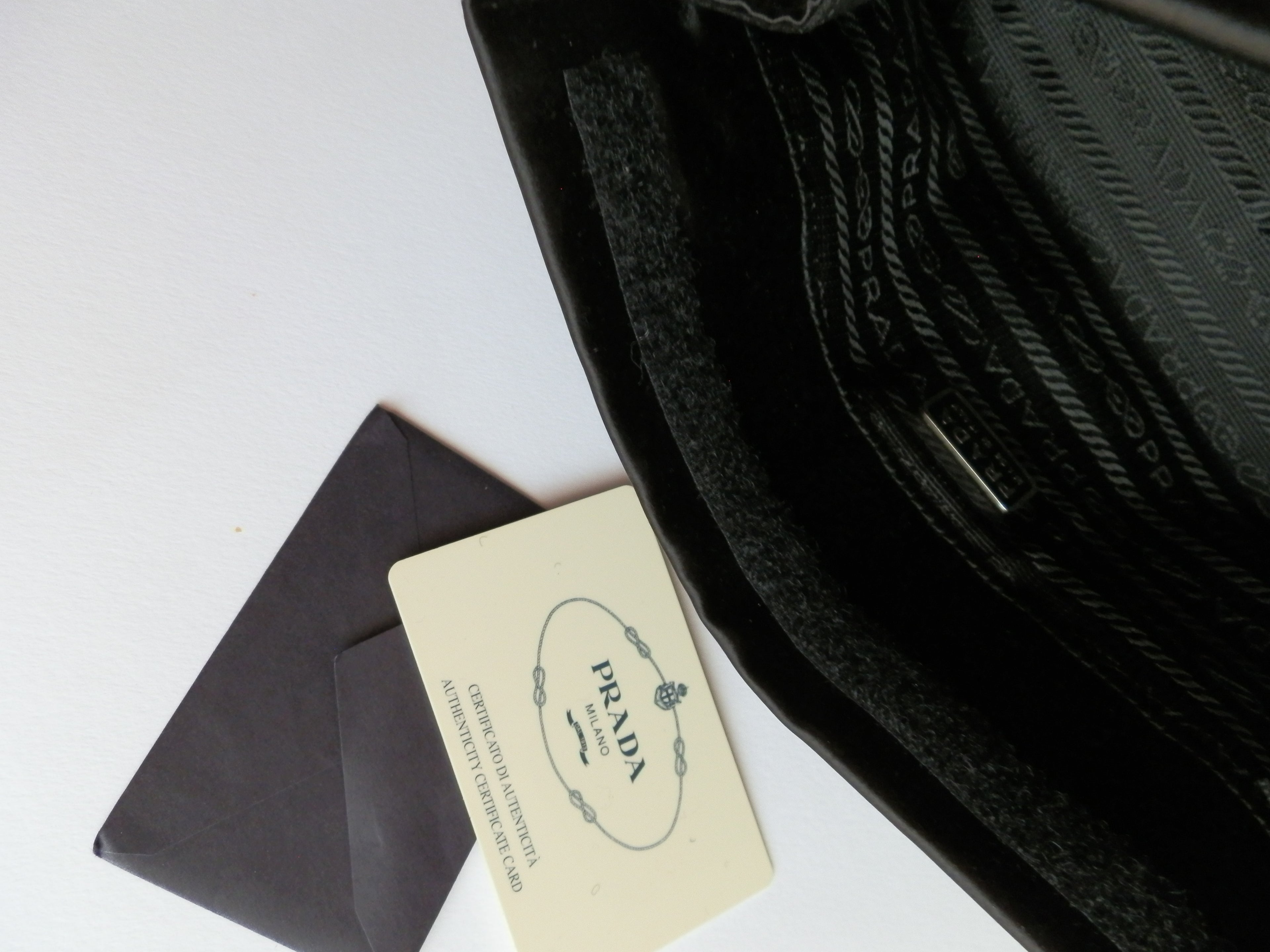 Prada utility satin bag