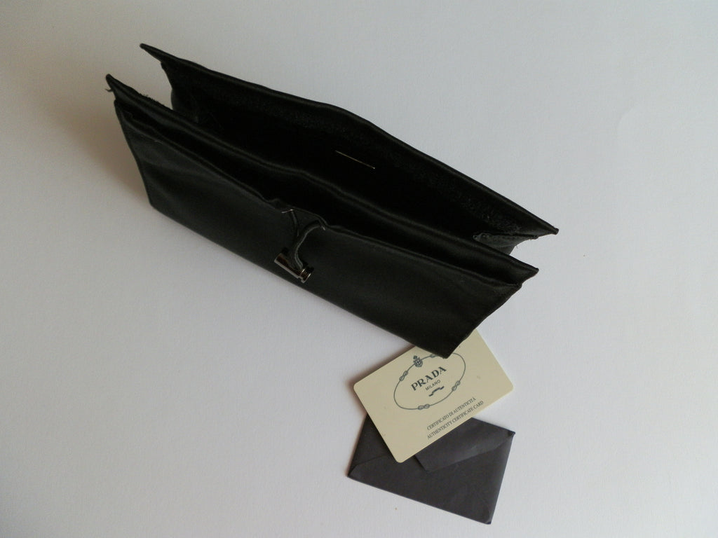 Prada utility satin bag