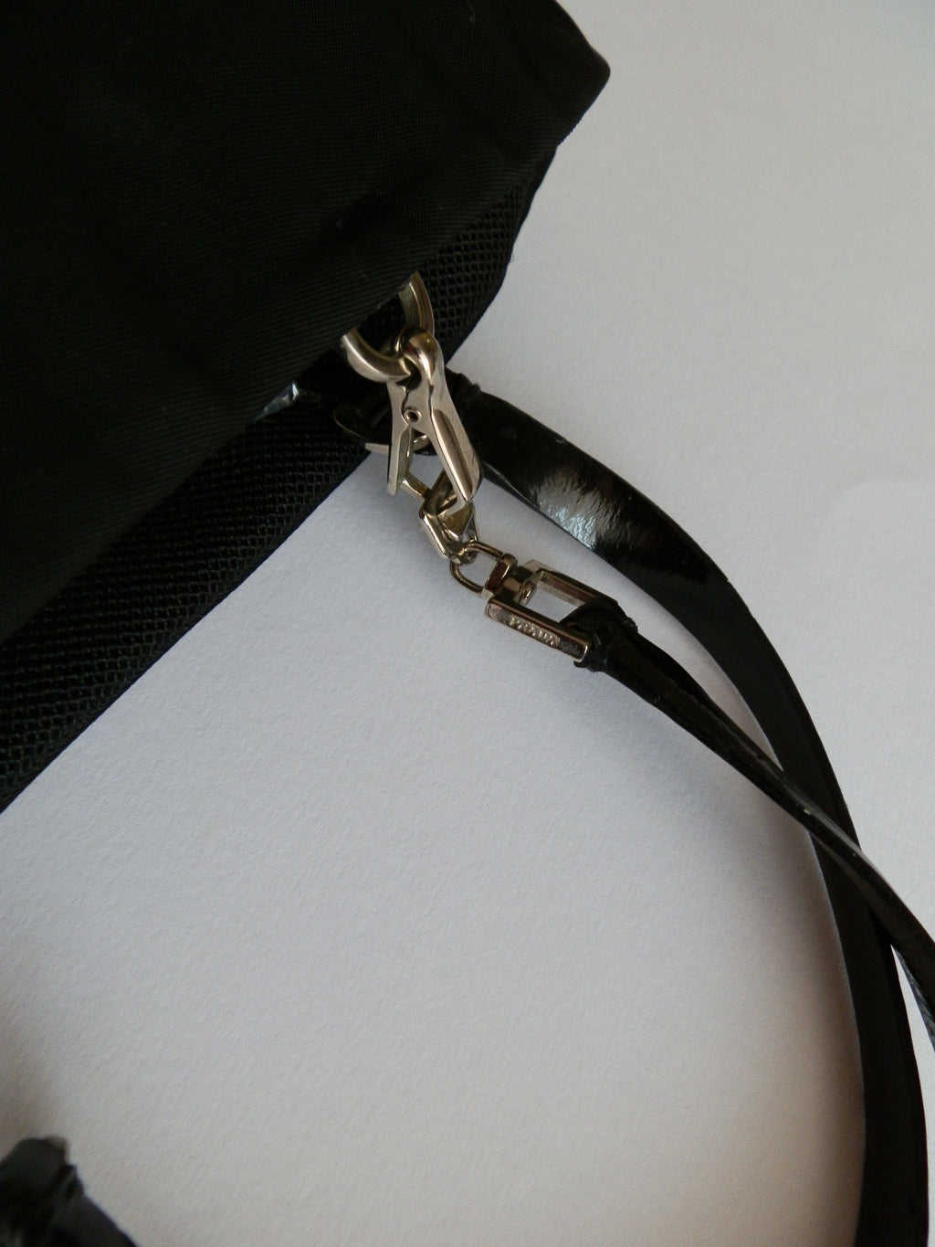Prada nylon black hand bag