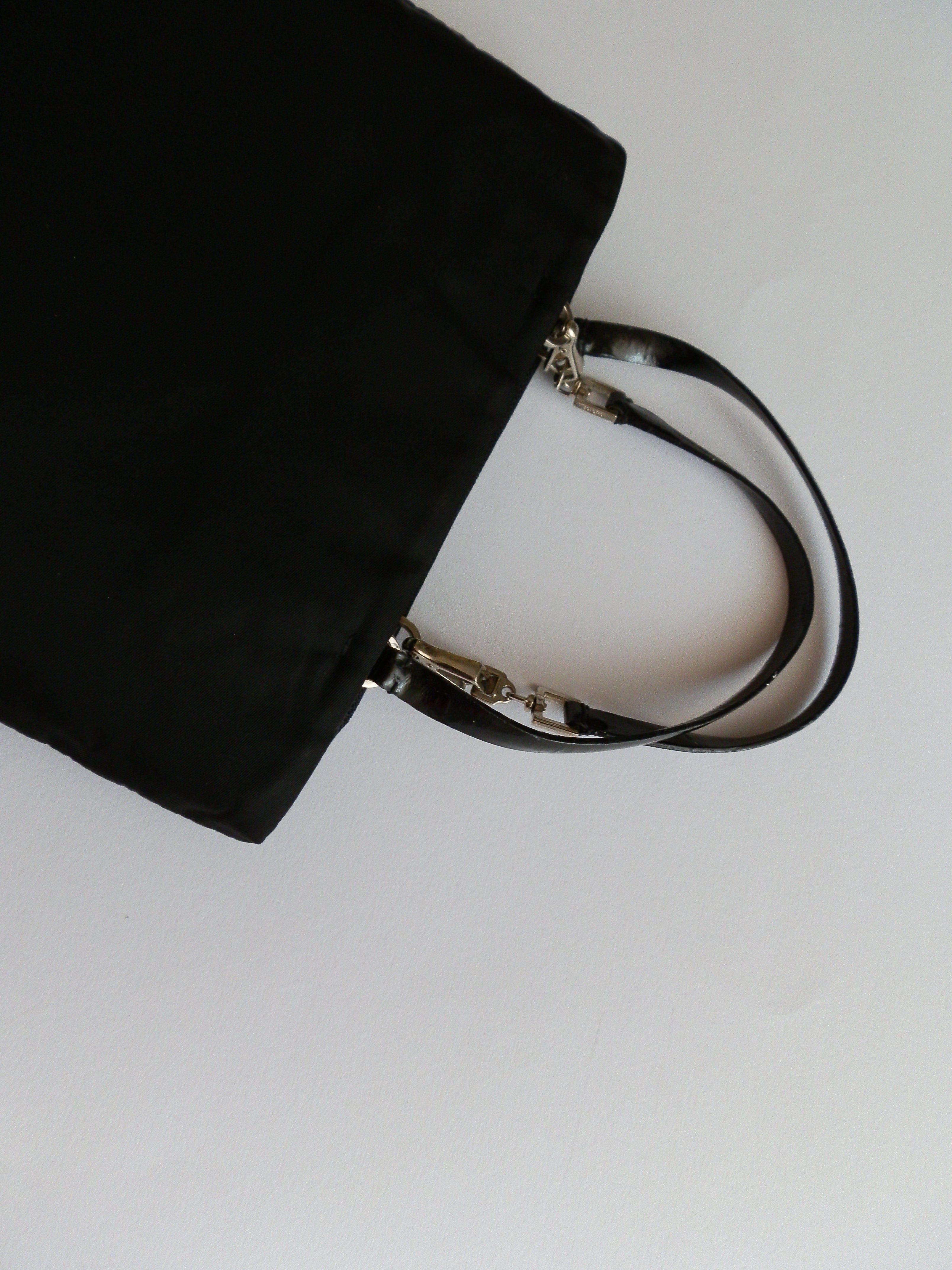 Prada nylon black hand bag