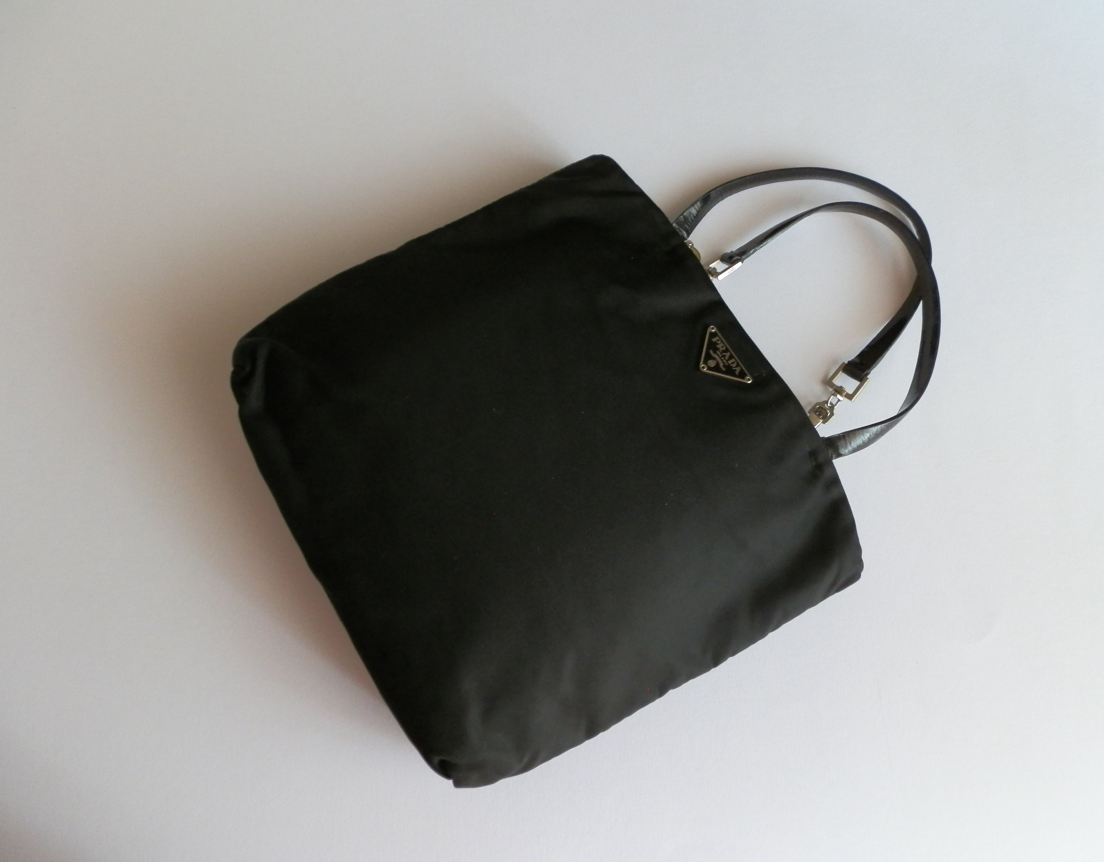 Prada nylon black hand bag