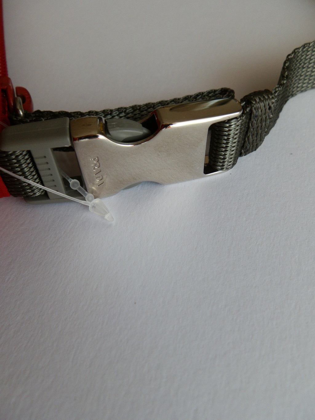 Prada red nylon mini bag