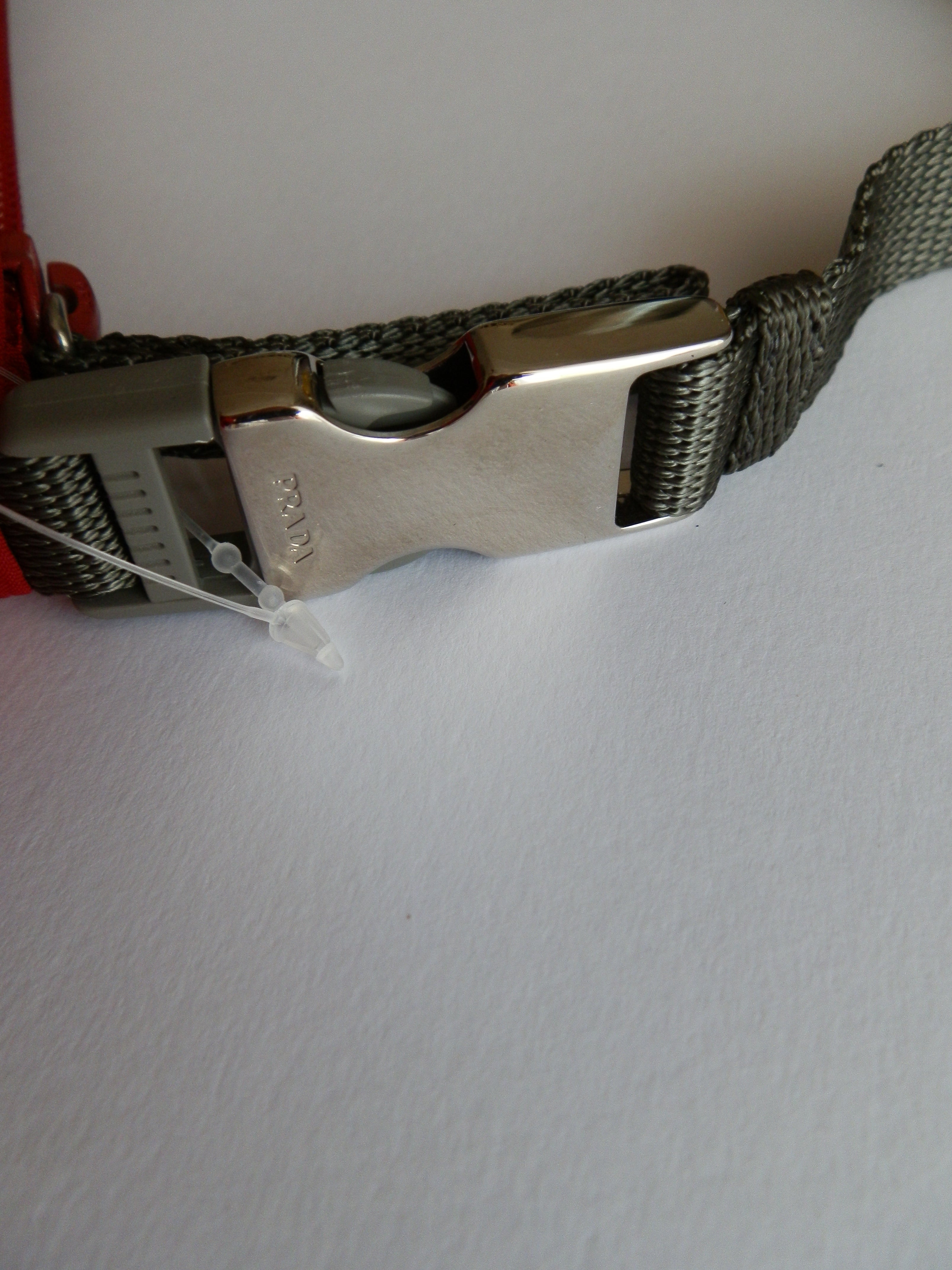 Prada red nylon mini bag