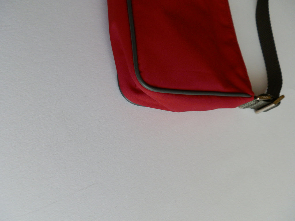 Prada red nylon mini bag