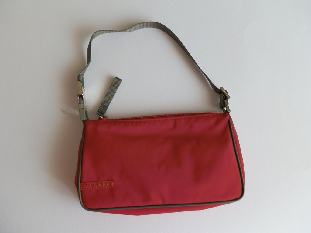 Prada red nylon mini bag