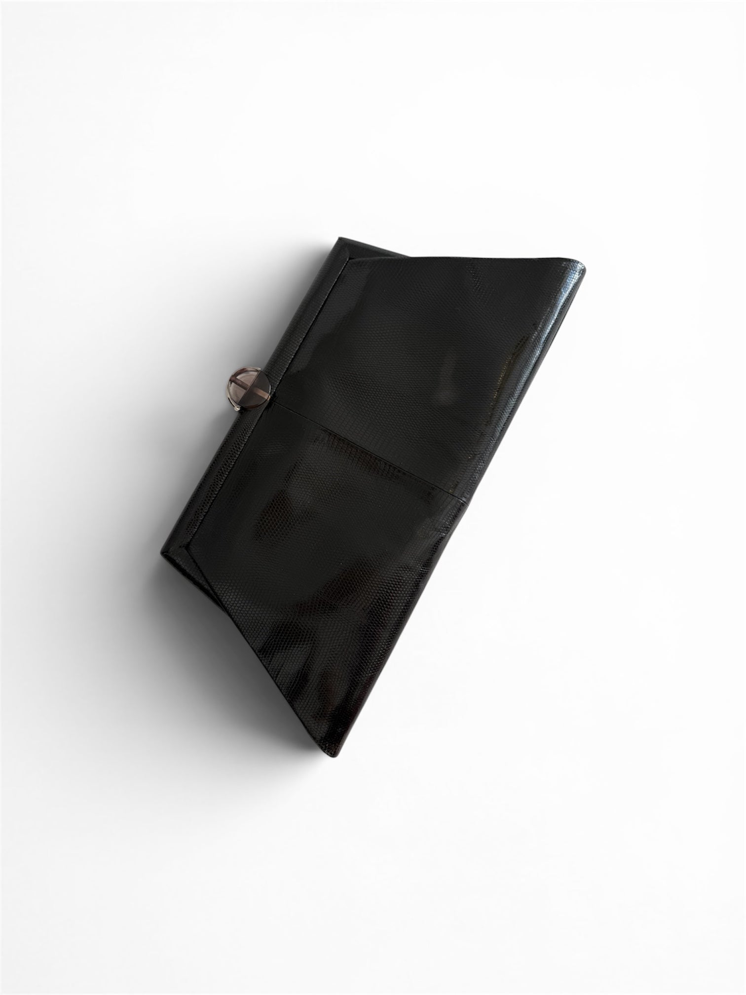 Lizard 70s black clutch