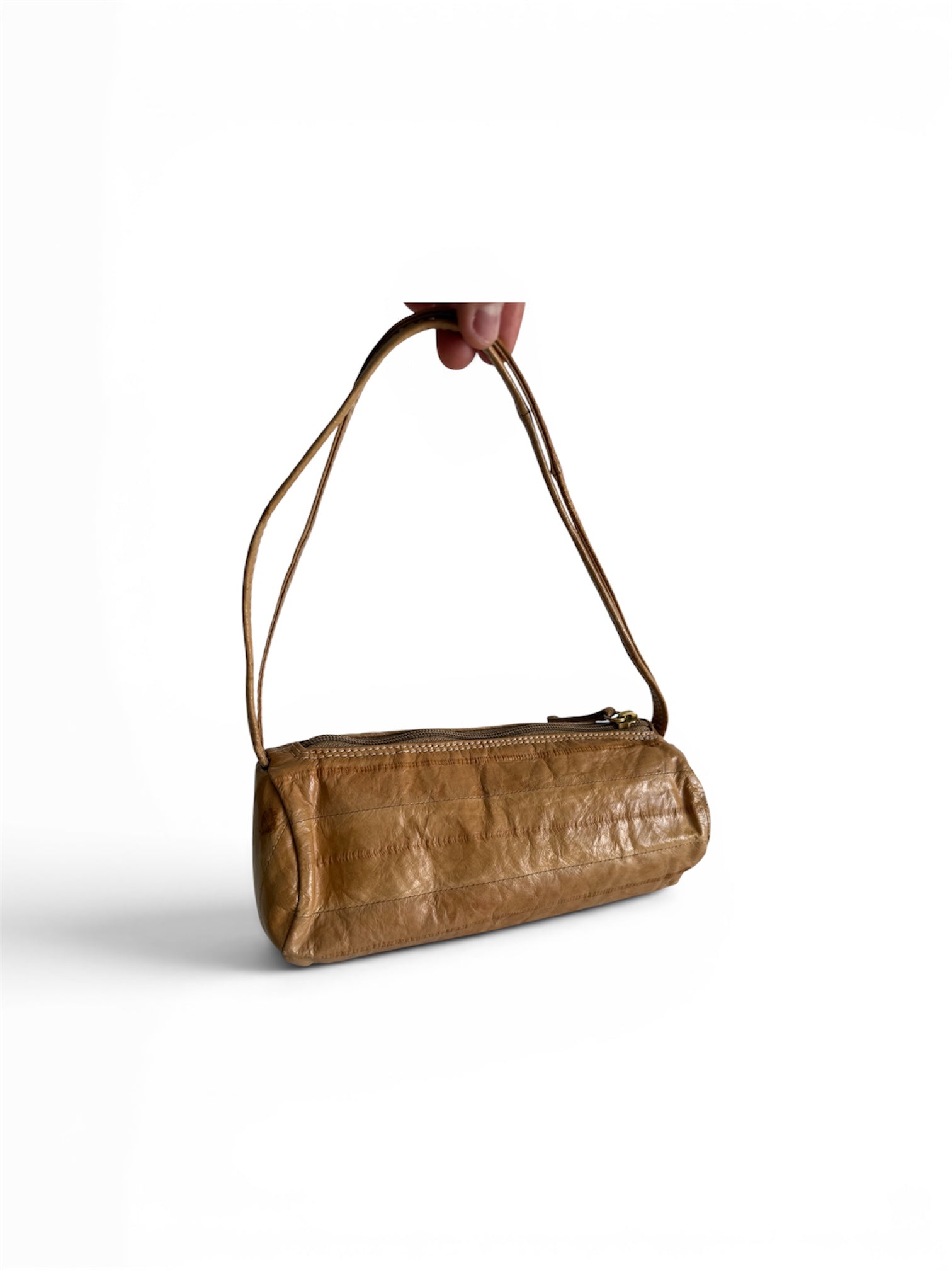 Vintage cream eel purse