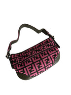 Fendi Zucca one belt knit wool pink