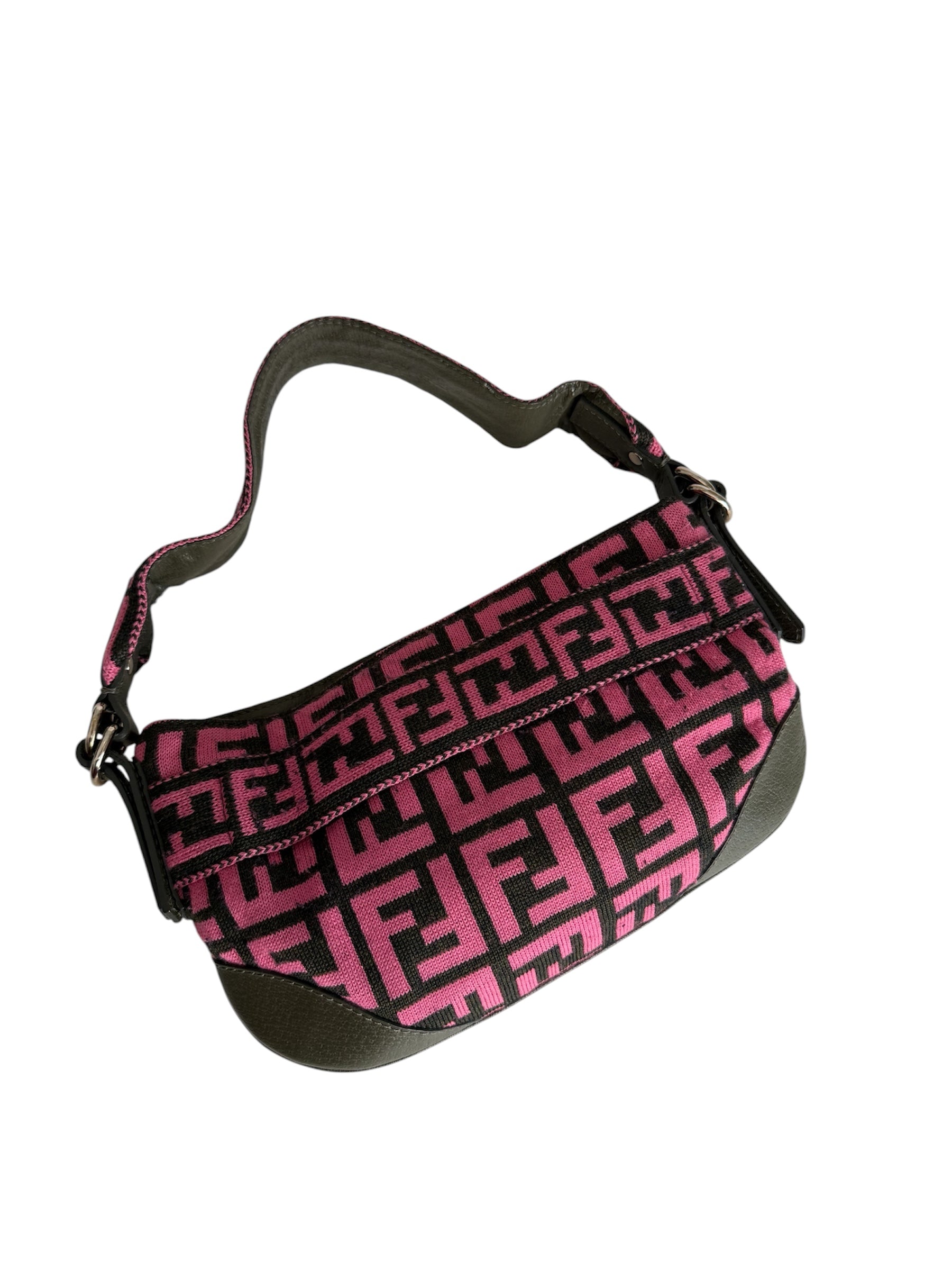 Fendi Zucca one belt knit wool pink