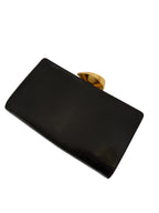 Lizard vintage brown clutch