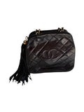 Chanel 70/80s dark blue chain bag
