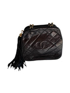 Chanel 70/80s dark blue chain bag