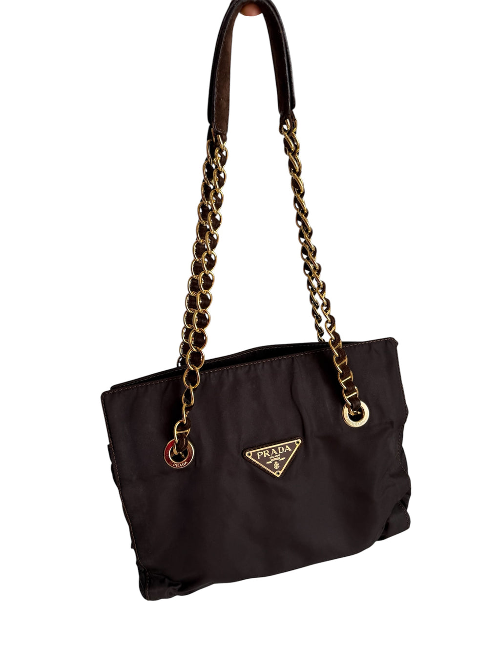 Prada brown shoulder bag