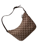 Gucci brown canvas "half moon"