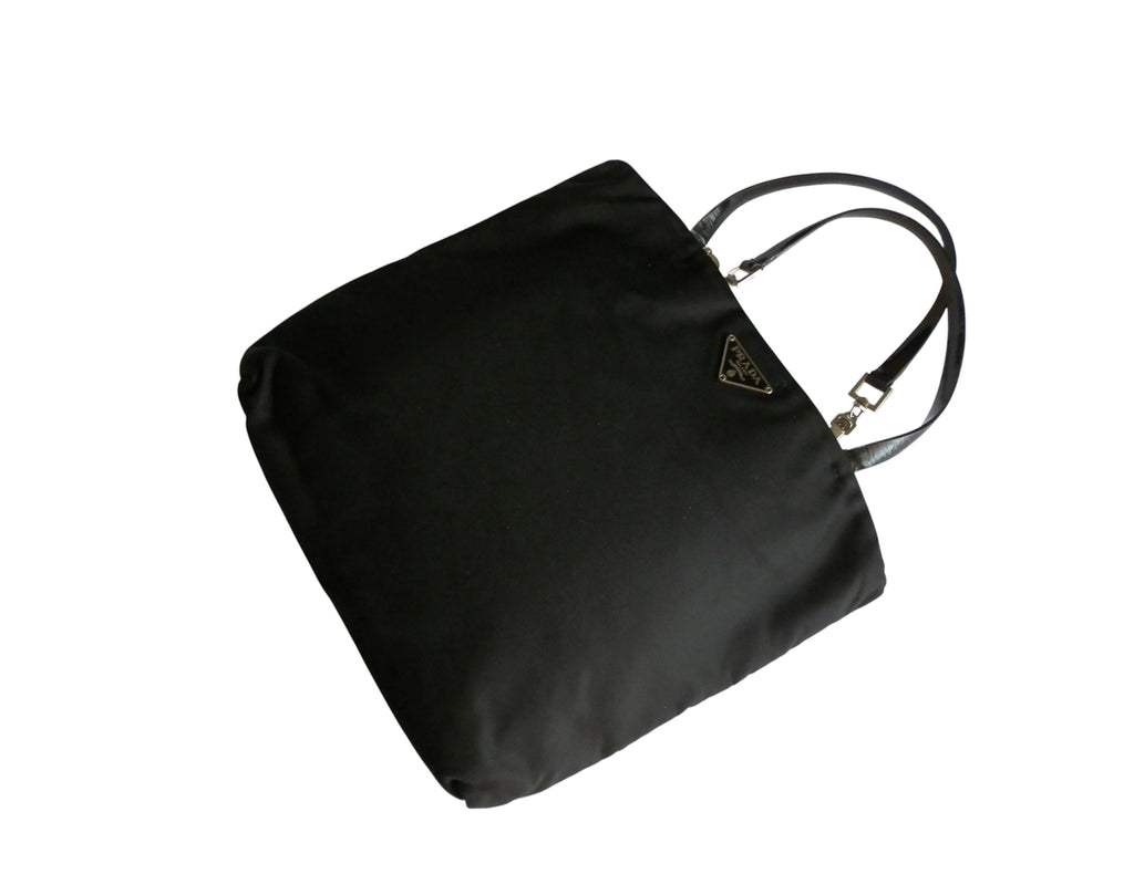 Prada nylon black hand bag