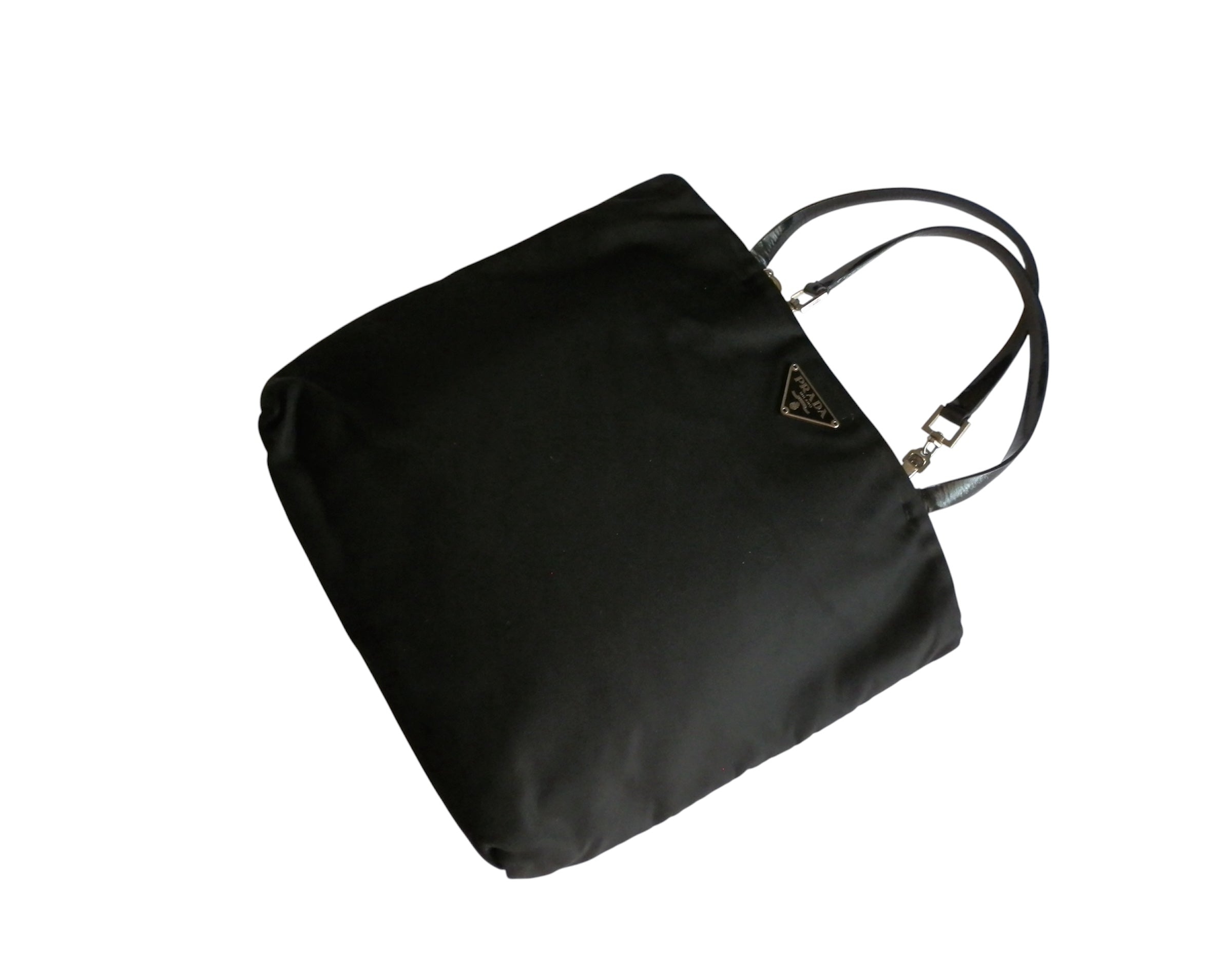 Prada nylon black hand bag