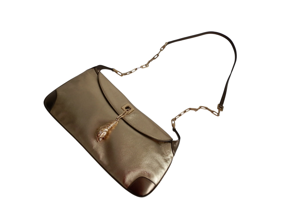 Gucci tiger charm shoulder bag F/W 2000