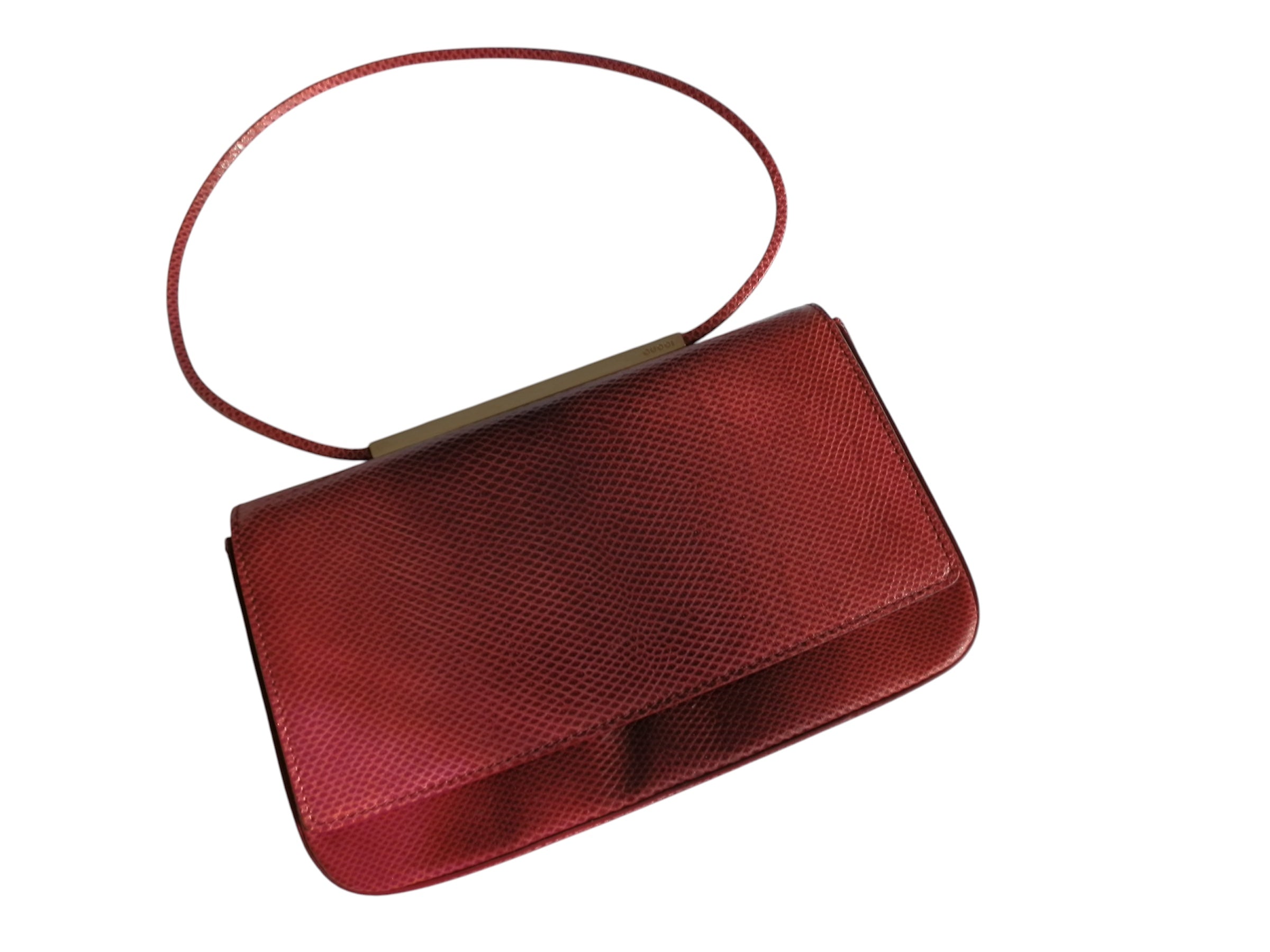 Gucci lizard leather pochette