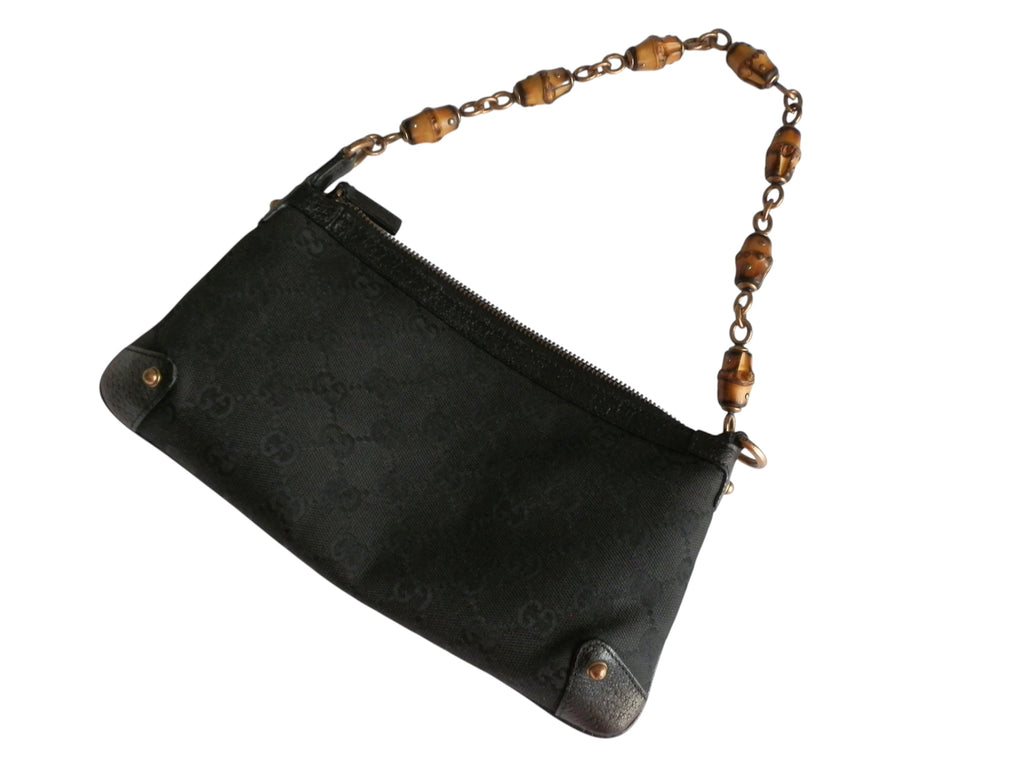 Gucci bambù black shoulder bag