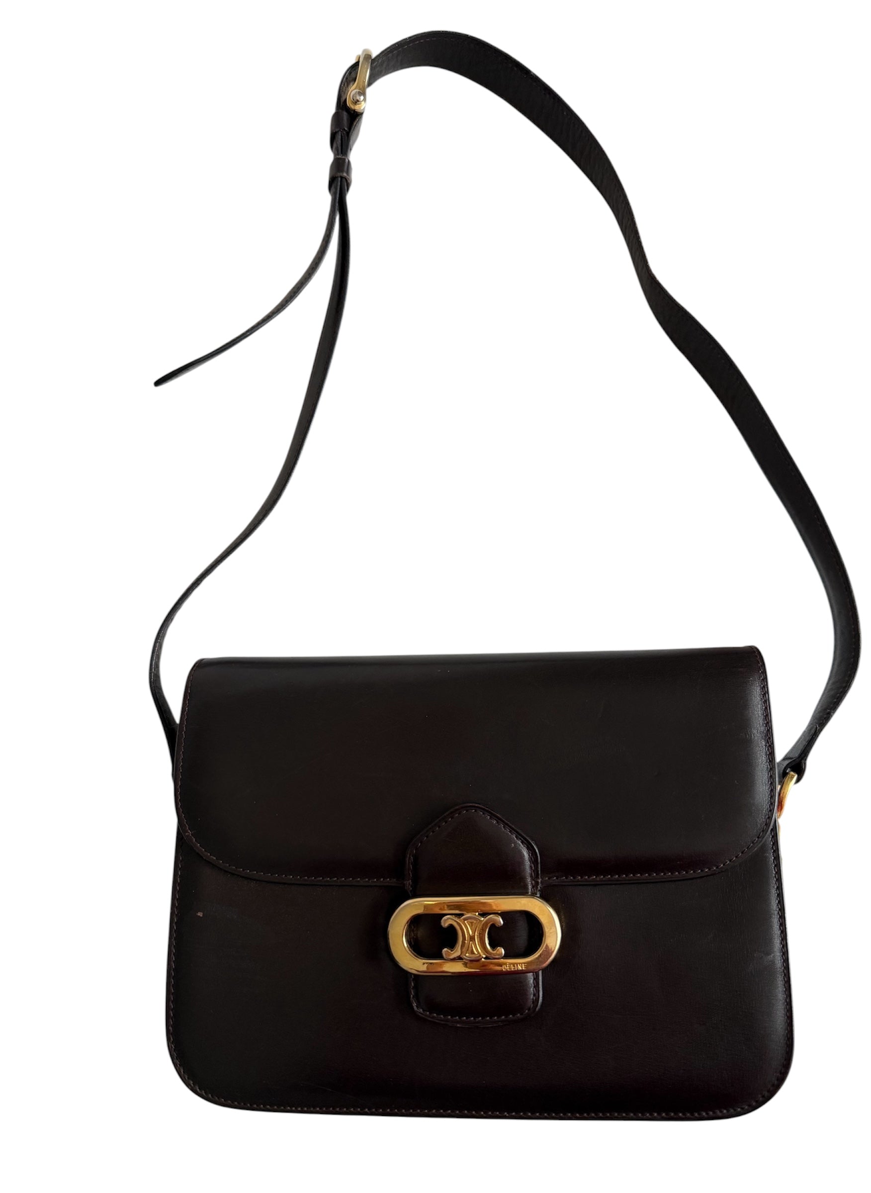 Céline brown shoulder bag