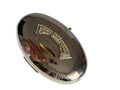 Silver mirror clutch bow strass