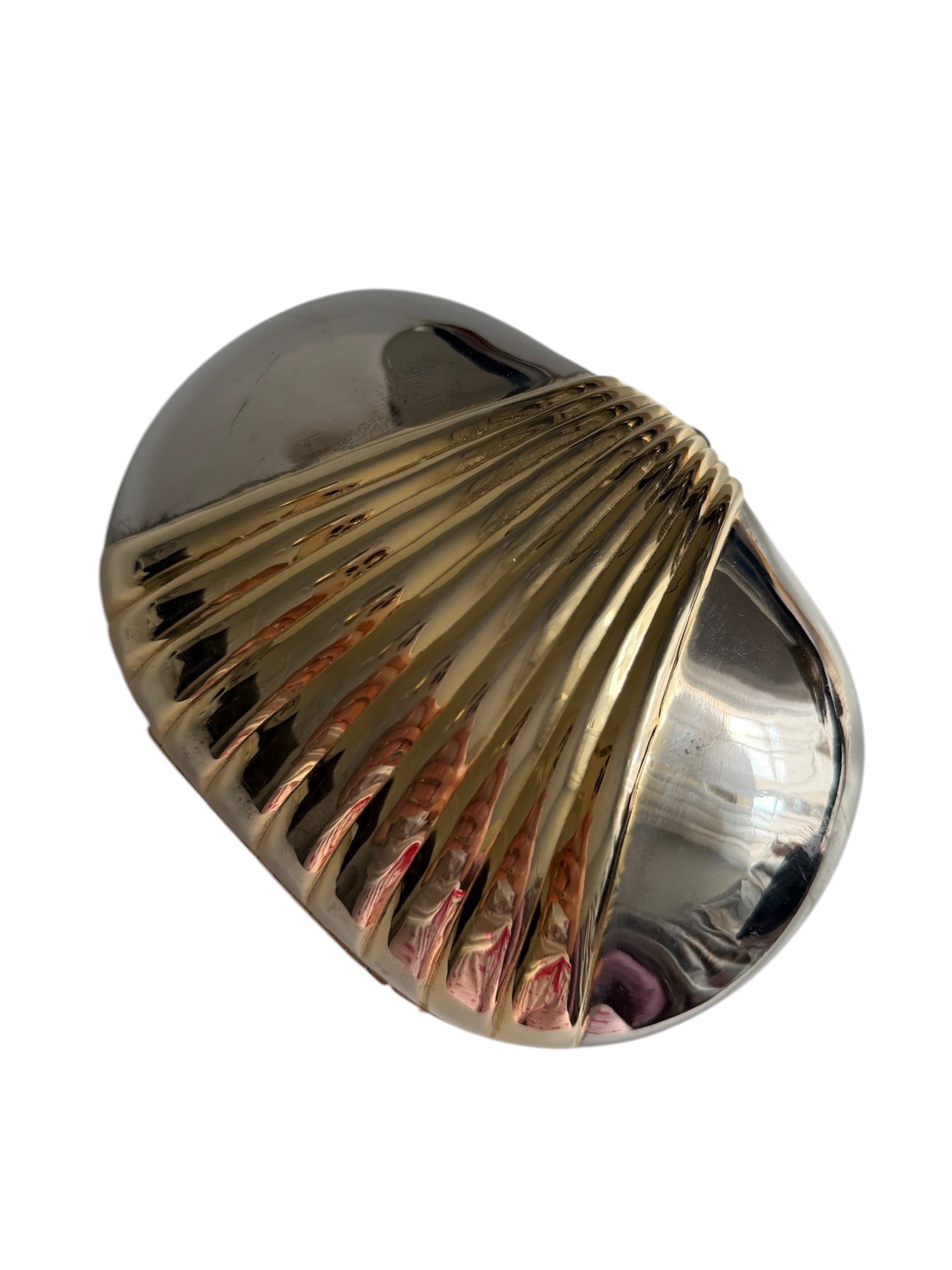 80s gold silver clutch
