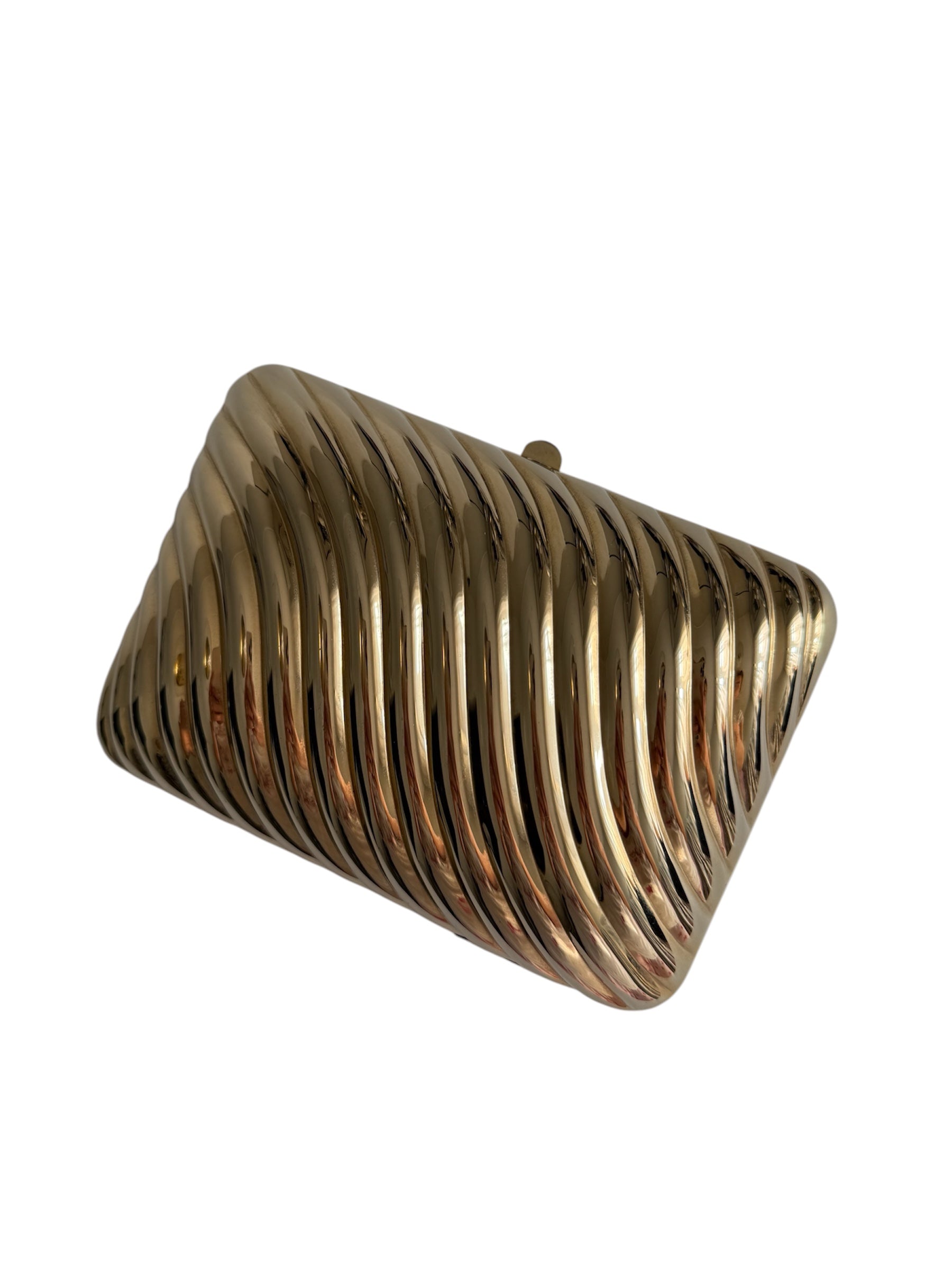Gold clutch vintage 80s
