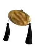 Gold vintage egg clutch tassels