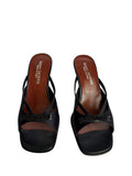 Vintage bow sandals blue
