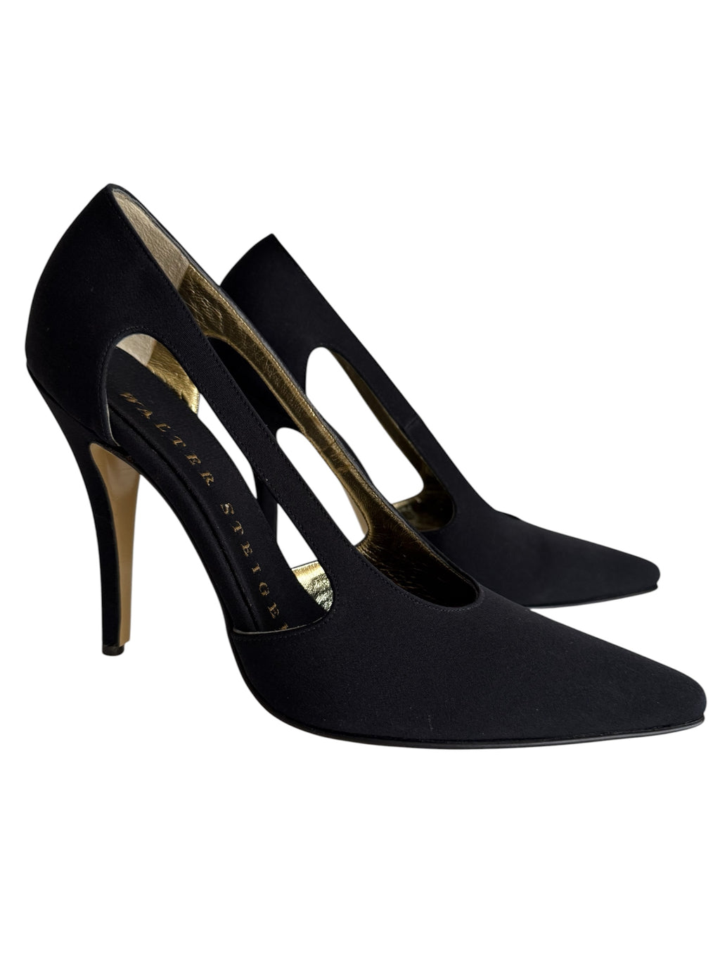 Heels satin black